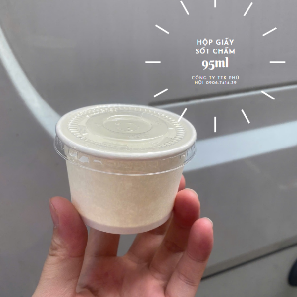 HỘP GIẤY 95ML - ĐỰNG SỐT CHẤM